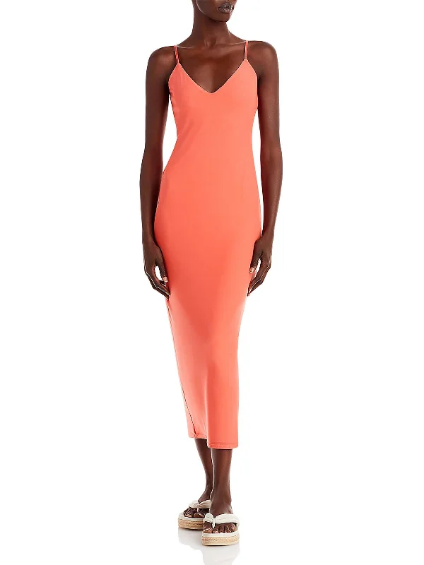 Amina Womens Mesh Long Bodycon Dress