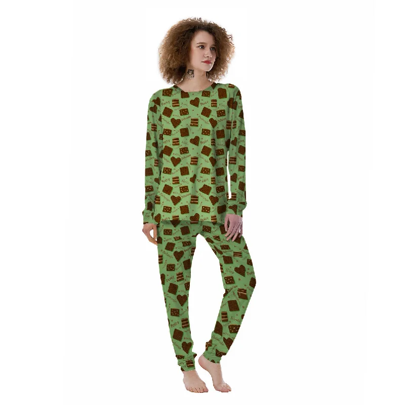 Brownie Delicious Print Pattern Women's Pajamas