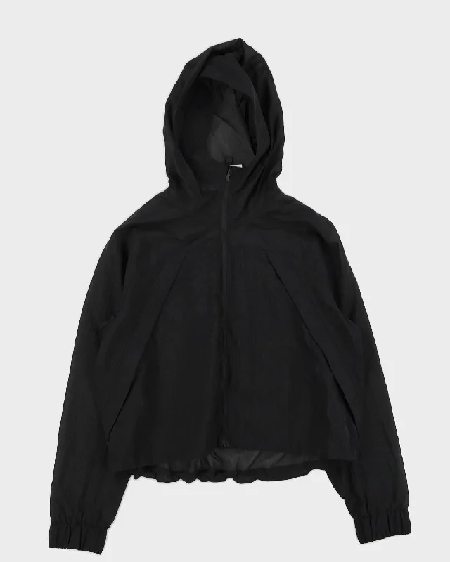 Lululemon Black Sheer Netted Hooded Jacket - L