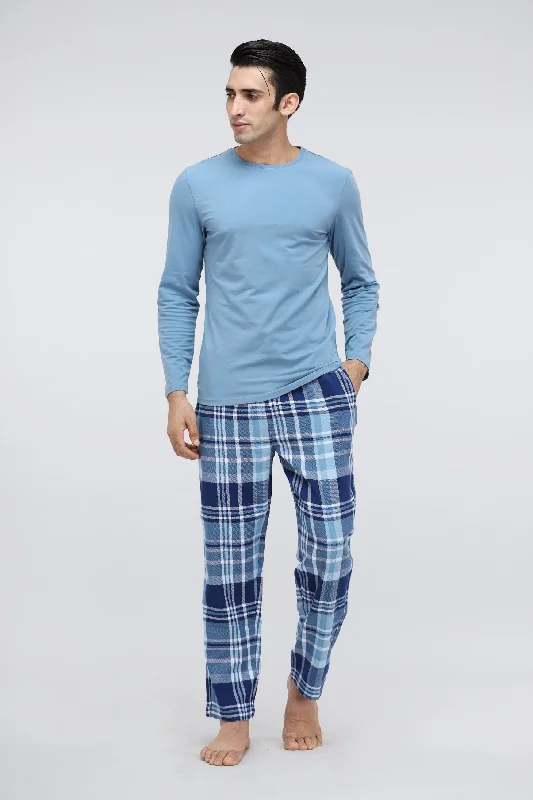 Men's Plaid flannel Pajama Set