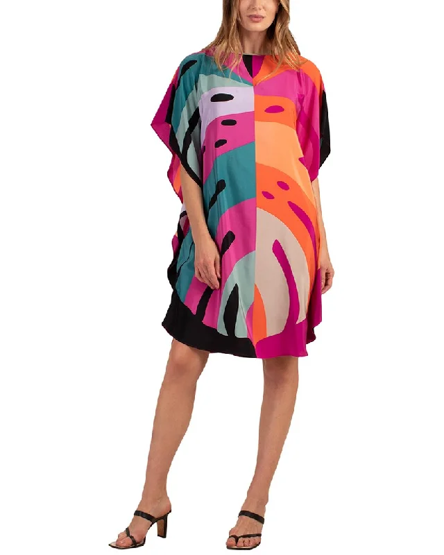 Trina Turk Global Silk Midi Dress