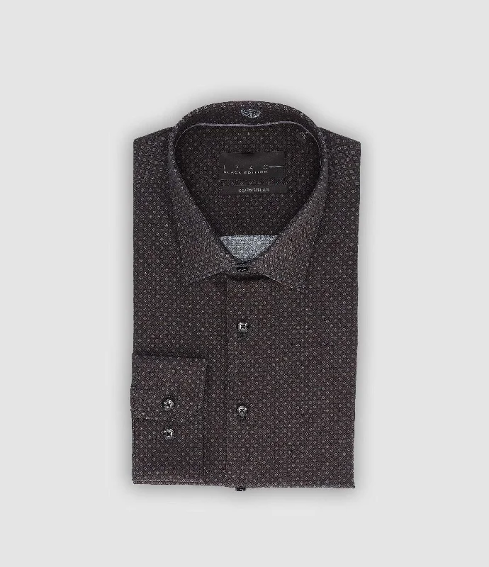 Chemise ville imprimée anthracite PADERN