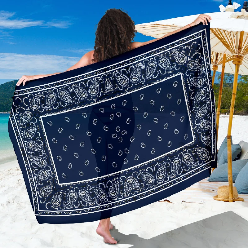 Dark Navy Bandana Sarong