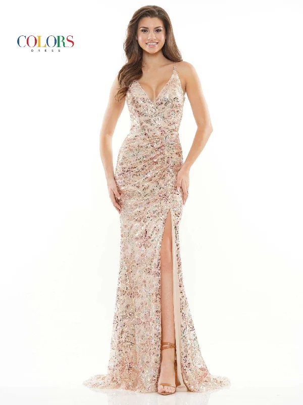 Colors 2727 Colors Formal Long Fitted Prom Dress