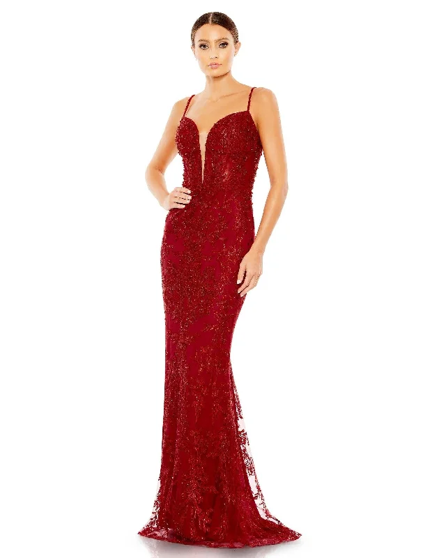 Mac Duggal 20330 Spaghetti Strap Long Formal Dress