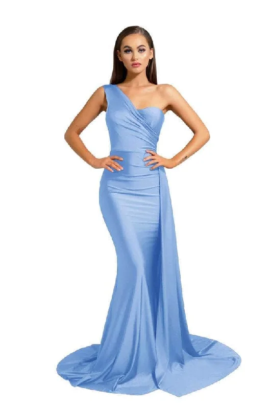 Portia and Scarlett PS6321 - Draped One Shoulder Evening Dress