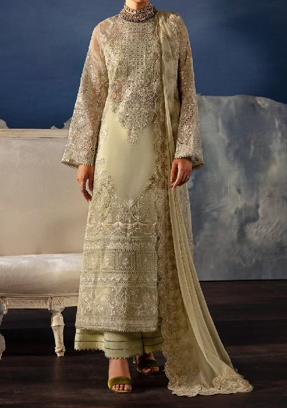 Afrozeh Zelena Pakistani Luxury Organza Dress