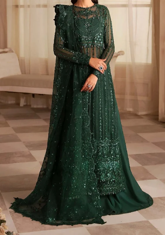 Akbar Aslam Emeraude Pakistani Luxury Organza Dress