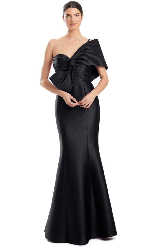 Alexander by Daymor 1977S24 - One Shoulder Bow Evening Dress