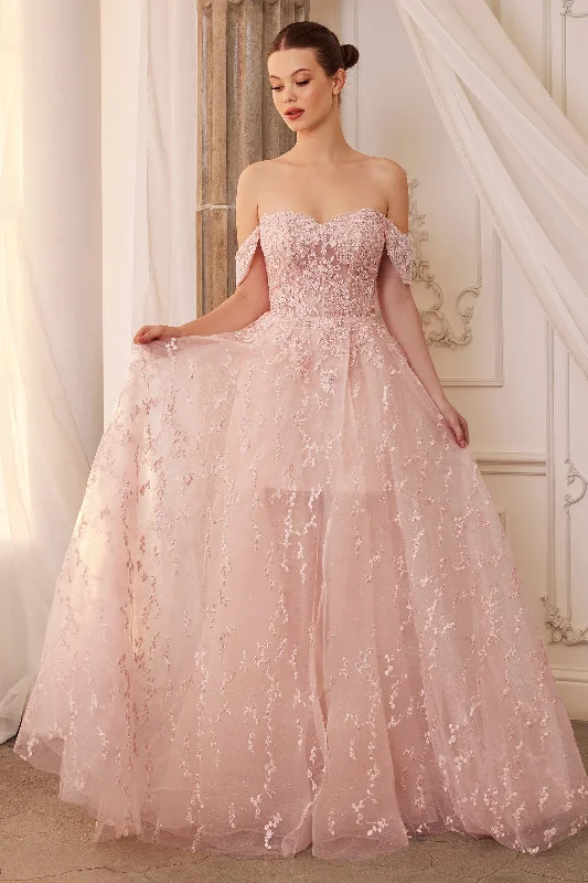 Andrea and Leo A1207 - Off-Shoulder Gown