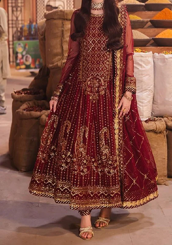 Asim Jofa Chamkeeli Pakistani Embroidered Net Anarkali