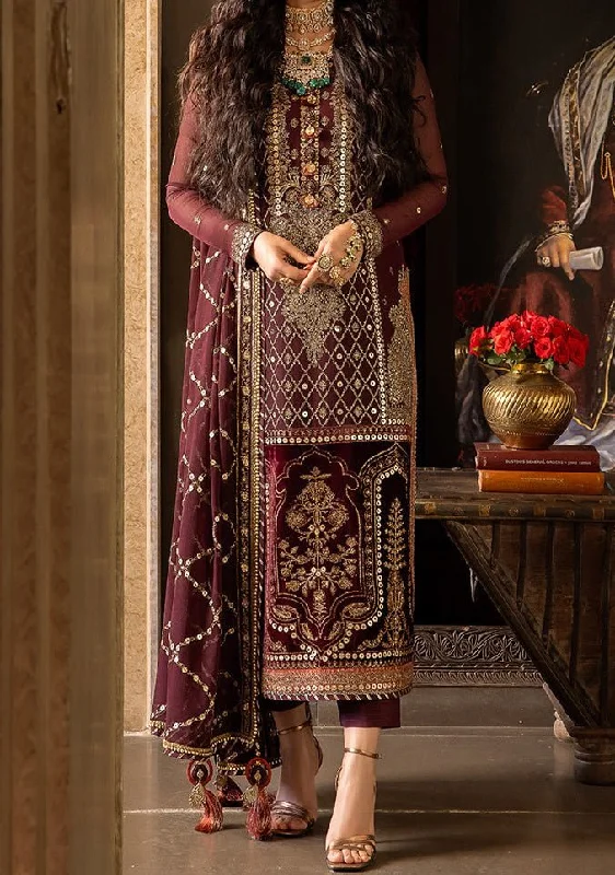 Asim Jofa Velvet Festive Pakistani Chiffon Dress