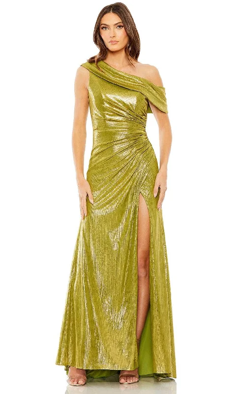 Ieena Duggal 27152 - High Slit Metallic Evening Dress