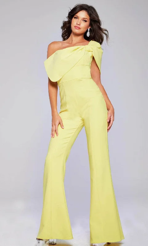 Jovani 39961 - Asymmetrical One-Sleeve Jumpsuit