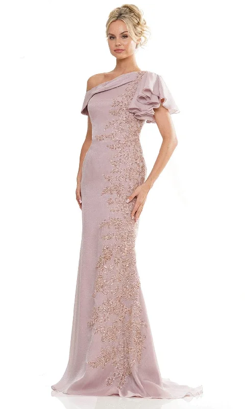 Marsoni by Colors MV1272 - Flutter Sleeve Embellished Formal Gown