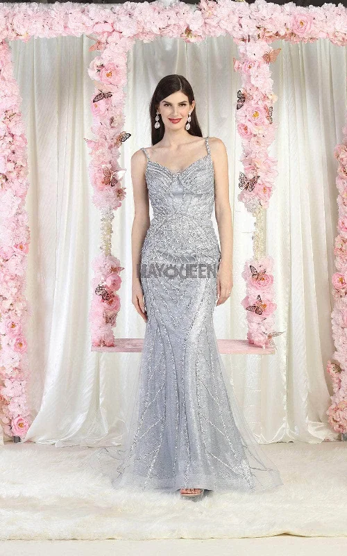 May Queen RQ8023 - Sleeveless Sheath Dress