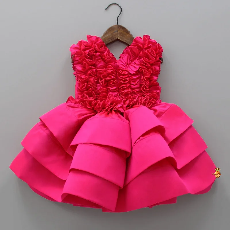 Pre Order: Pink Frills Enhanced Layered Dress