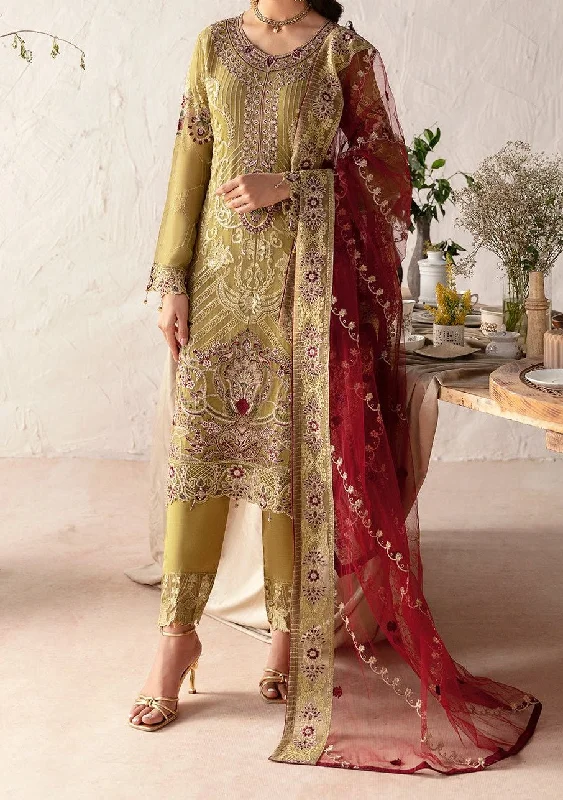 Ramsha Rangoon Pakistani Luxury Chiffon Dress