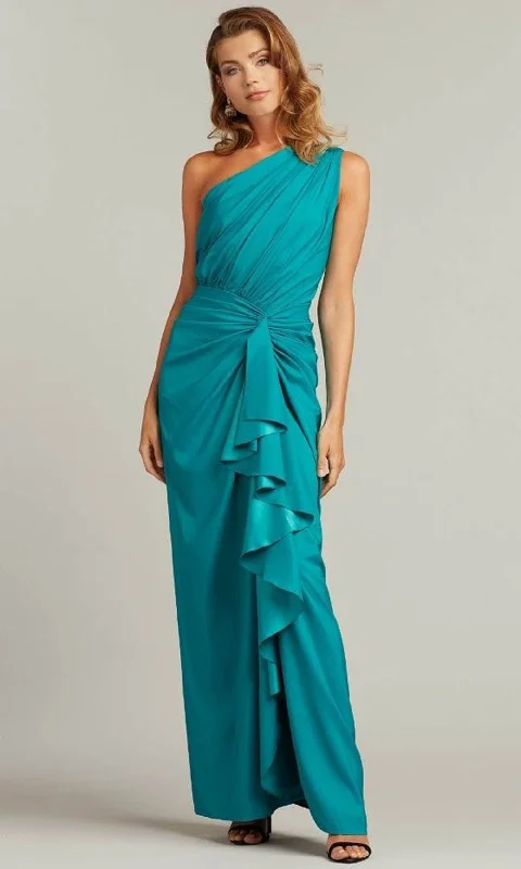 Tadashi Shoji 3I489L - Asymmetrical Ruched Gown