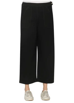 Denim wide leg pant