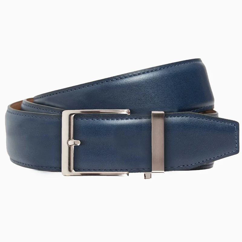 Smooth Denim Dress Ratchet Belt 1.575" Strap [40mm]