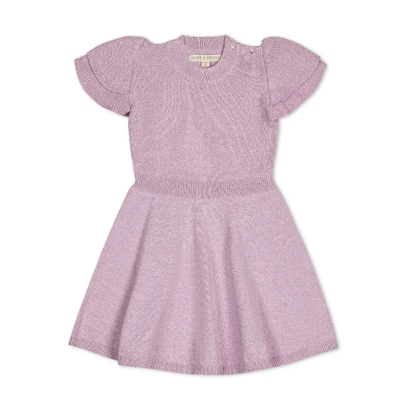 Organic Flutter Sleeve Sweater Dress - Baby