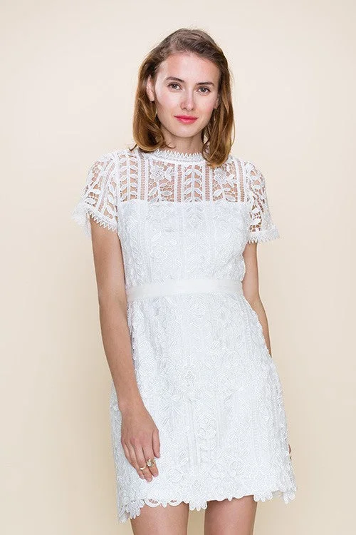 Crochet Lace Detailed Dress