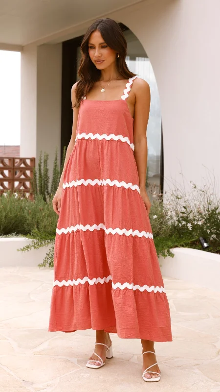 Eliana Maxi Dress - Watermelon