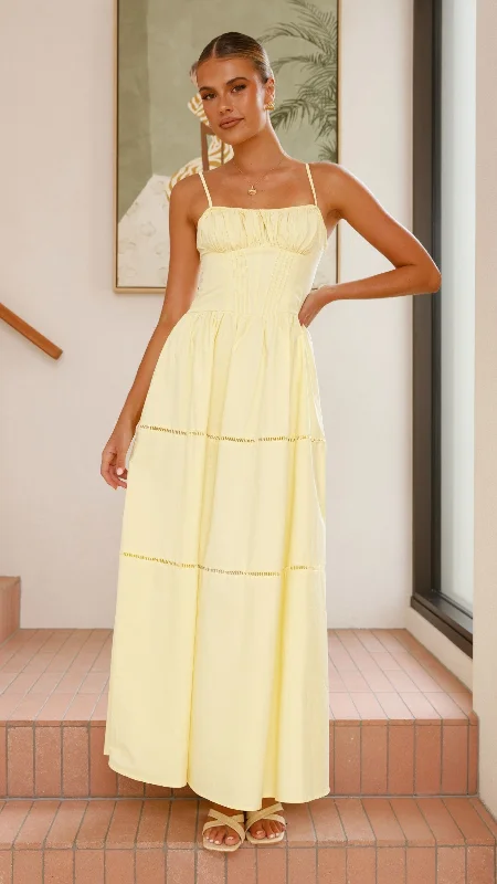 Isabella Maxi Dress - Yellow