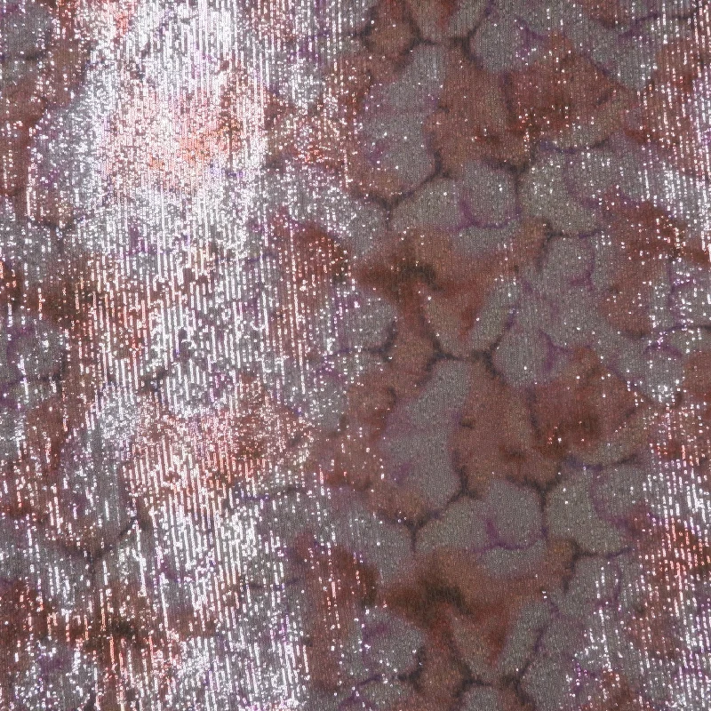 Blush Lavender and Beige Clouds Abstract Sequins Fabric