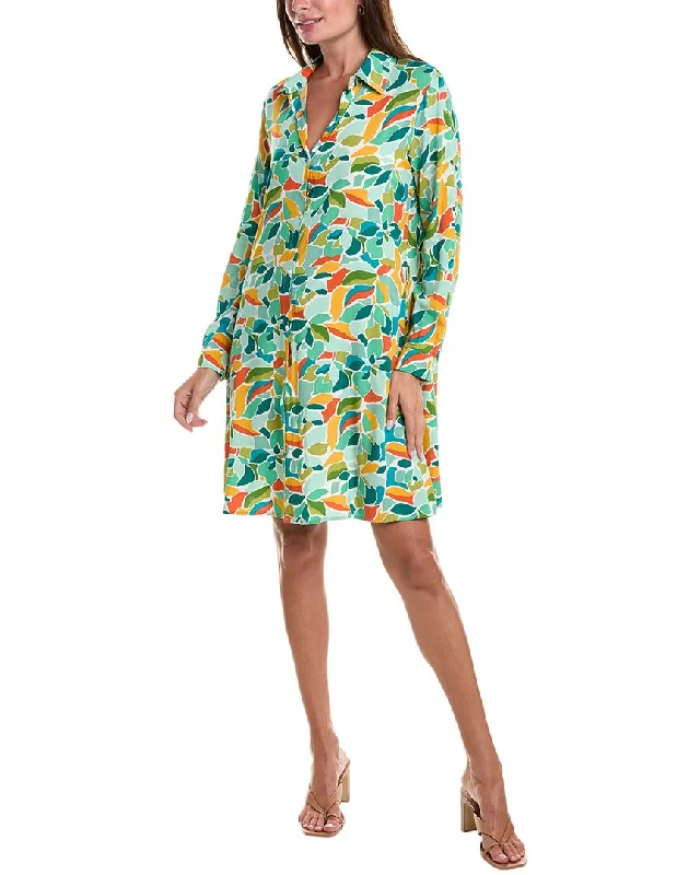 ANNA KAY Arizona Silk-Blend Shirtdress