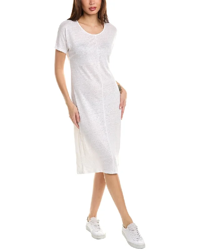 Majestic Filatures Linen-Blend T-Shirt Dress